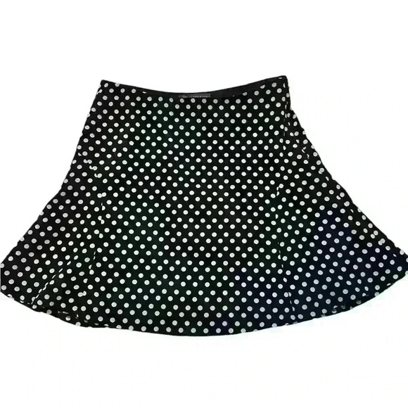 Outback Red black and tan polka dot flounce skirt with side zip, XS - Picture 3 of 5